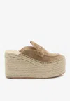 Gianvito Rossi Maxilla 100 Suede Platform Espadrille Mules
