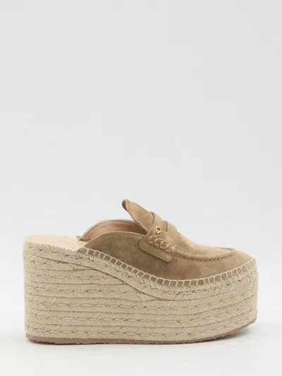 Gianvito Rossi Maxilla Espadrilles In Beige