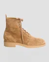GIANVITO ROSSI MEN'S SUEDE LACE-UP BOOTS