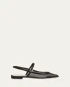 Gianvito Rossi Mesh Mary Jane Ballerina Flats