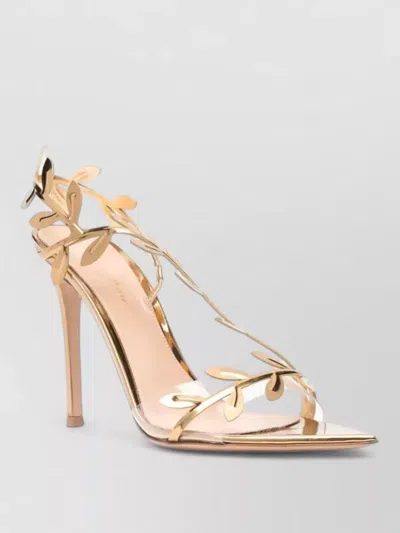 Gianvito Rossi Crystal Branch Slingback Cocktail Sandals In Multi