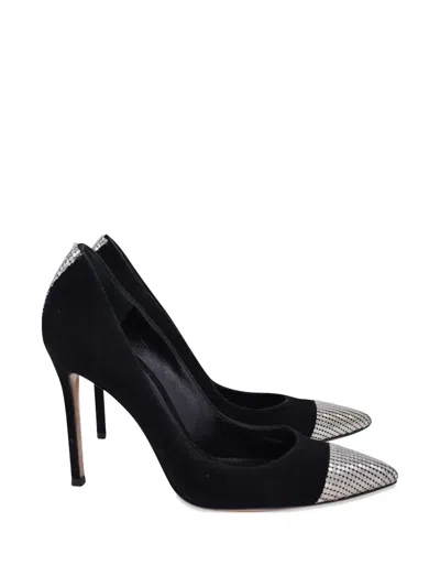 Pre-owned Gianvito Rossi Metal-mesh Pumps In Black