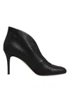 Gianvito Rossi Metallic Black Pump Stiletto Heels Women's Shoes In Black