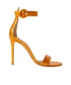 Gianvito Rossi Portofino 105mm Leather Sandals In Orange
