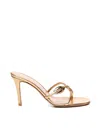Gianvito Rossi Metallic Leather Mules In Golden