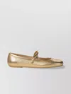 Gianvito Rossi Elegant Ballerina Flats With Ribbon Buckle