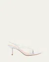 Gianvito Rossi Metallic Nappa Strappy Slingback Sandals In Argento