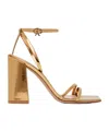 Gianvito Rossi Metallic Open-toed High-heeled Sandals In Nude