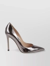 GIANVITO ROSSI METALLIC POINTED STILETTO PUMPS