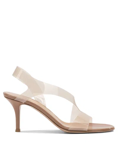 Gianvito Rossi Metropolis Singback Open Toe Sandals In Brown