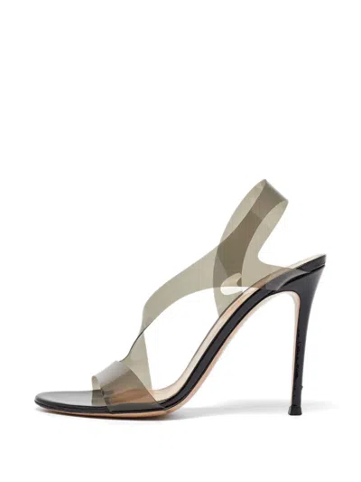 Pre-owned Gianvito Rossi Metropolis Slingback Heeled Sandals In Black