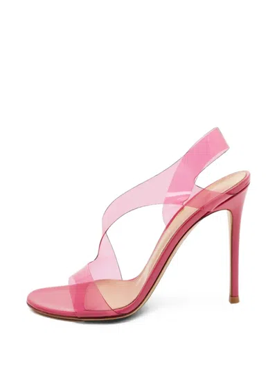 Pre-owned Gianvito Rossi Metropolis Slingback Sandals In Pink