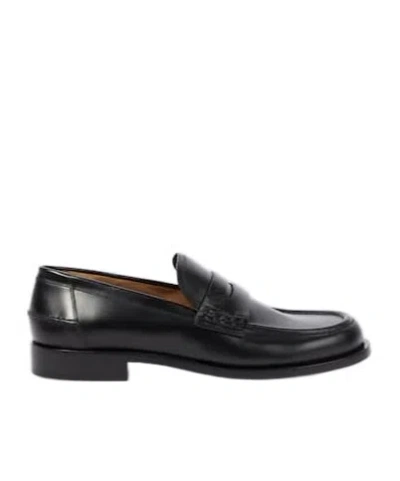 Gianvito Rossi Michael Leather Loafers In Black