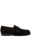 Gianvito Rossi Michael Suede Loafers In Brown