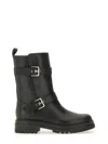 Gianvito Rossi Black Leather Biker Boots