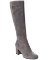 Gianvito Rossi Milton 60 Suede Knee-high Boot In Gray