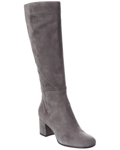 Gianvito Rossi Milton 60 Suede Knee-high Boot In Gray