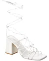 Gianvito Rossi Strappy Block Heel Sandals In White