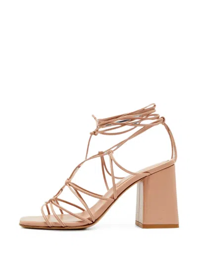 Pre-owned Gianvito Rossi Minas Ankle-strap Sandals In Neutrals
