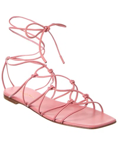 Gianvito Rossi Minas Leather Sandal In Pink