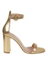 Gianvito Rossi Open-toed High-heeled Sandals In Dorado