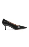 Gianvito Rossi Robbie 55 Leather Pumps In Black