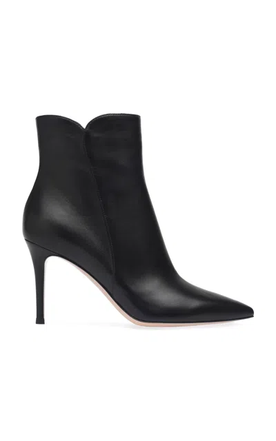 GIANVITO ROSSI GIANVITO ROSSI LEVY LEATHER ANKLE BOOTS