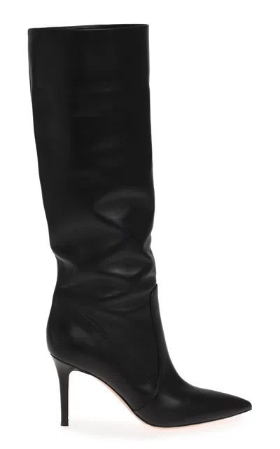 Gianvito Rossi Hansen 85 Knee-high Suede Boots In Black