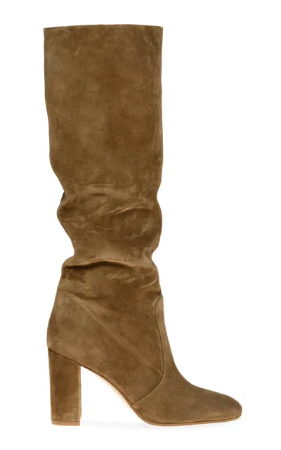 Gianvito Rossi Boots Woman Color Camel In Multi