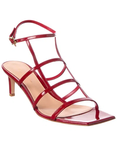 Gianvito Rossi Mondry 55 Patent Sandal In Red