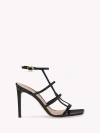 Gianvito Rossi Mondry 95 Caged Leather Sandals In Black
