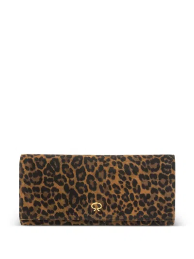 Gianvito Rossi Monica Leopard-print Clutch Bag In Animal Print