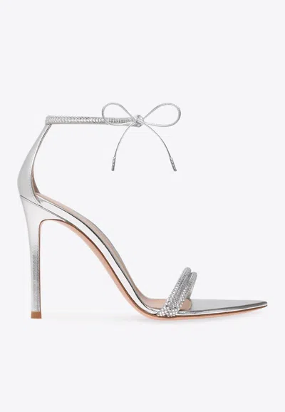 GIANVITO ROSSI MONTECARLO 105 CRYSTAL-EMBELLISHED SANDALS
