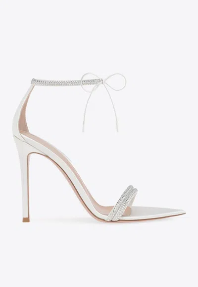 GIANVITO ROSSI MONTECARLO 105 CRYSTAL-EMBELLISHED SANDALS