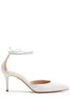 Gianvito Rossi Montecarlo 70 Leather Pumps In White