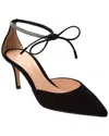 Gianvito Rossi Montecarlo D'orsay 70 Suede Pump In Brown