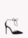 Gianvito Rossi Brilliant 105 Crystal-embellished Leather Pumps In Black Suede