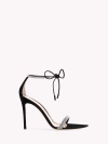 Gianvito Rossi Camnero 105 Crystal-embellished Suede Sandals In Black