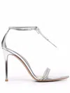 Gianvito Rossi Montecarlo Crystal-embellished Suede And Satin Sandals In Silver