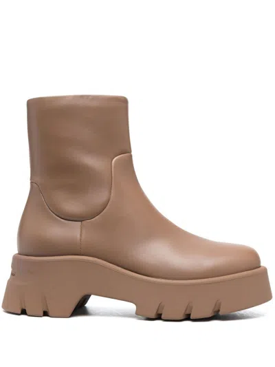 Gianvito Rossi Classic Camel Boots For Women