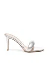 Gianvito Rossi Silver Bijoux 85 Sandals In Silver