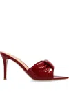 Gianvito Rossi Night Bow Patent Heel Shoe In Red