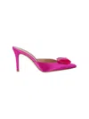 Gianvito Rossi Crystal-detail Satin Slingback Pumps In Pink