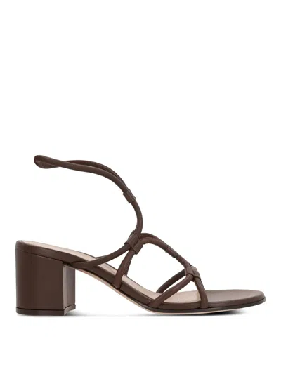 GIANVITO ROSSI MULTI-WAY STRAP HEELED SANDALS 65