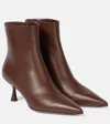 Gianvito Rossi Murray 55 Leather Ankle Boots