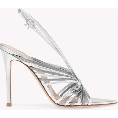Gianvito Rossi Muse Sandal In Silver