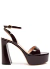 GIANVITO ROSSI GIANVITO ROSSI NANCY 70 PATENT LEATHER PLATFORM SANDALS