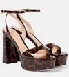 Gianvito Rossi Nancy Leopard-print Platform Sandals In Multicoloured