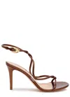 Gianvito Rossi Black Mamba 85 Sandals In Chocolate