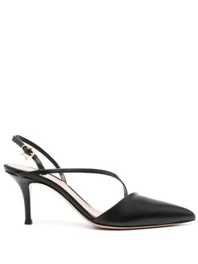 Gianvito Rossi Nappa Decollete Shoes In Black